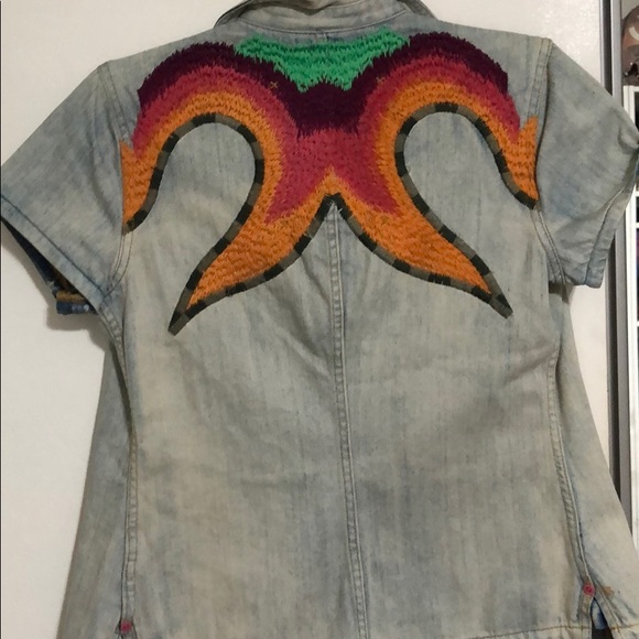 NWOT Oilily jean blouse - Picture 2 of 2